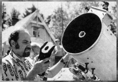 Al Nagler with 12inch scope featured in Sky & Telescope October 1972 issue